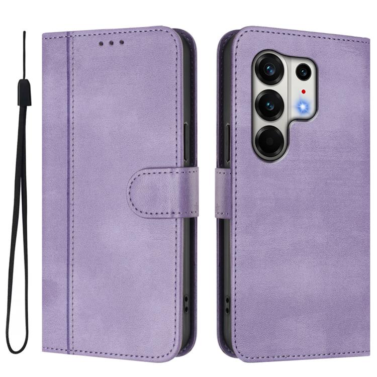 For Tecno Camon 50 Pro 4G Line Splicing Buckle Retro Leather Phone Case