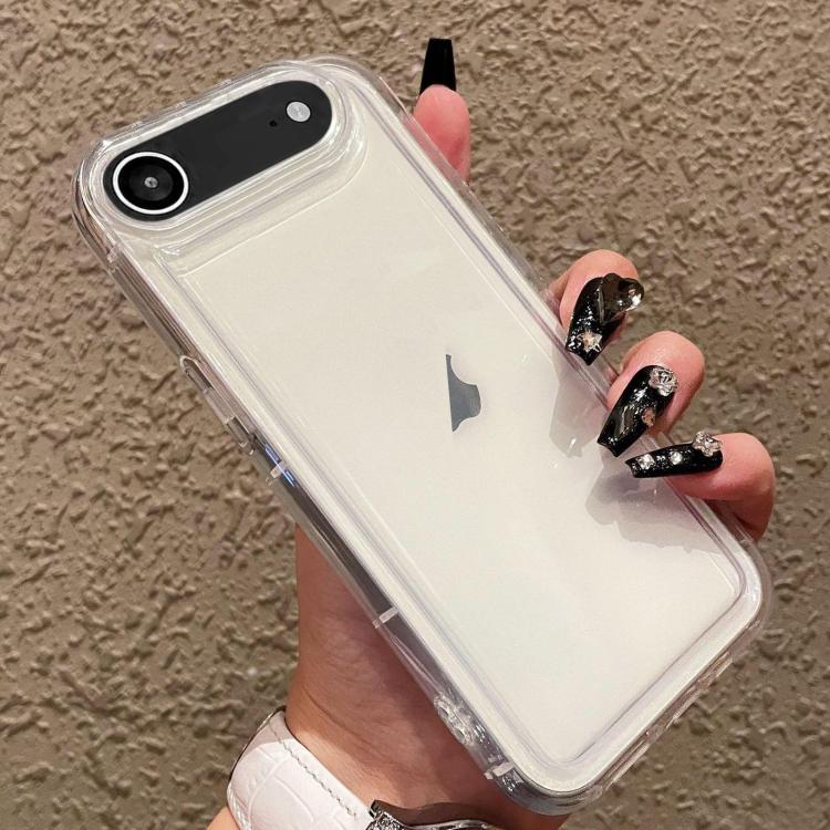 For iPhone Air Photo Frame Airbag Shockproof TPU Phone Case - Transparent