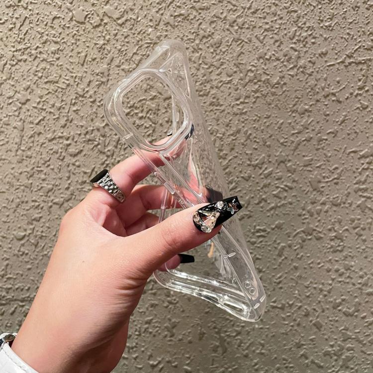 For iPhone Air Photo Frame Airbag Shockproof TPU Phone Case - Transparent