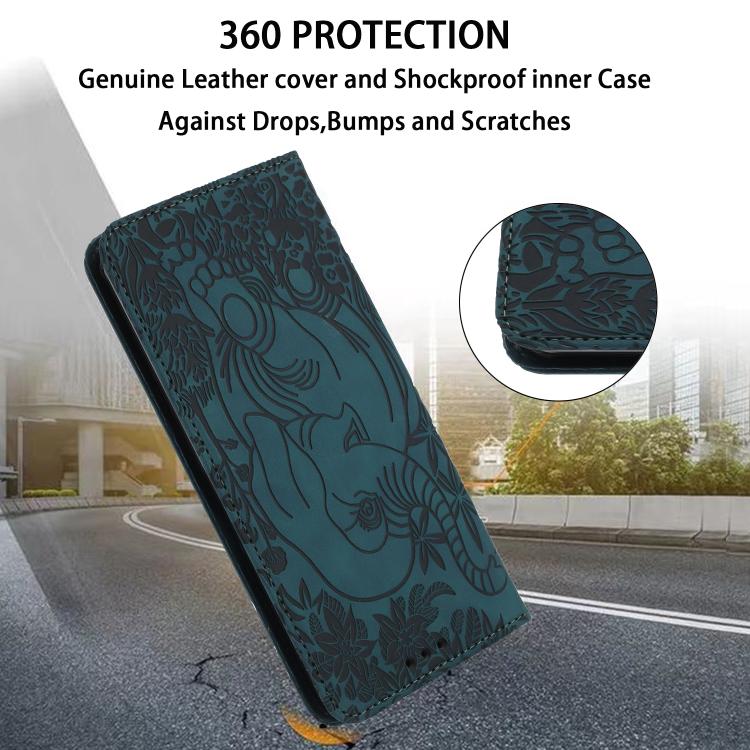 For Honor 200 Retro Elephant Embossed Leather Phone Case