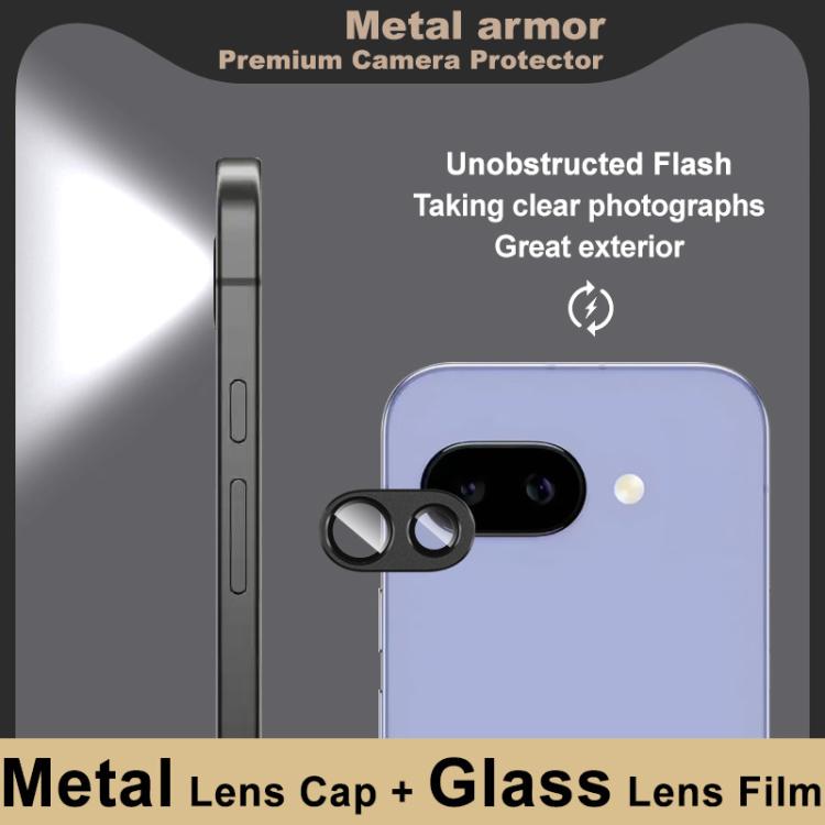 For Google Pixel 9a IMAK Metal Armor Premium Camera Protector Film