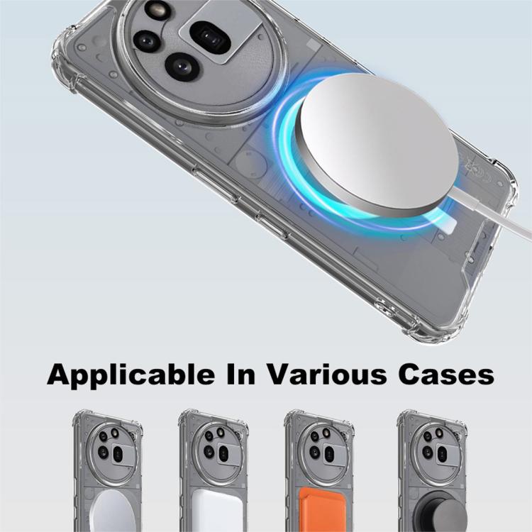 For Nothing Phone 3a Pro IMAK Space Shield PC + TPU Airbag Shockproof MagSafe Phone Case - Transparent