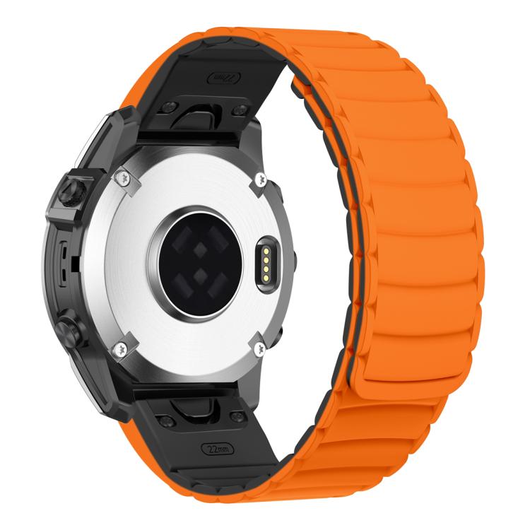 For Garmin Watch 22mm Quick Release Silicone Sport Magnetic Watch Band