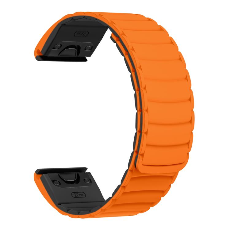 For Garmin Watch 22mm Quick Release Silicone Sport Magnetic Watch Band