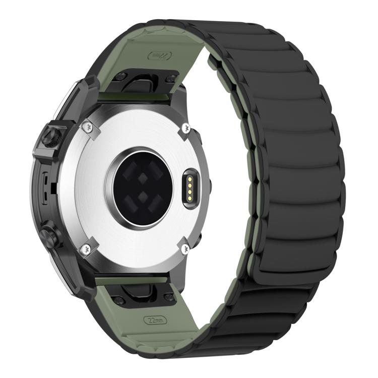 For Garmin Watch 22mm Quick Release Silicone Sport Magnetic Watch Band