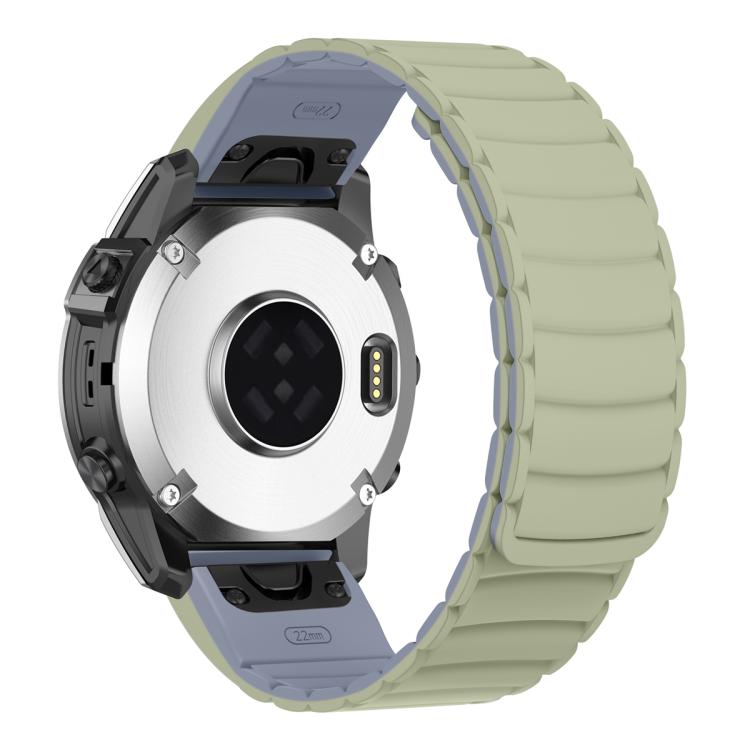 For Garmin Watch 22mm Quick Release Silicone Sport Magnetic Watch Band