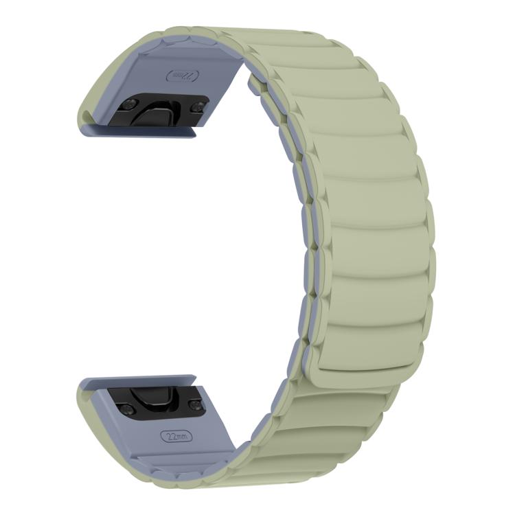 For Garmin Watch 22mm Quick Release Silicone Sport Magnetic Watch Band