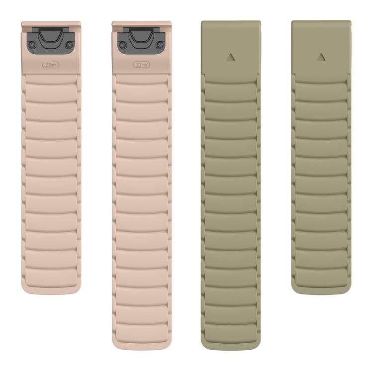For Garmin Watch 22mm Quick Release Silicone Sport Magnetic Watch Band
