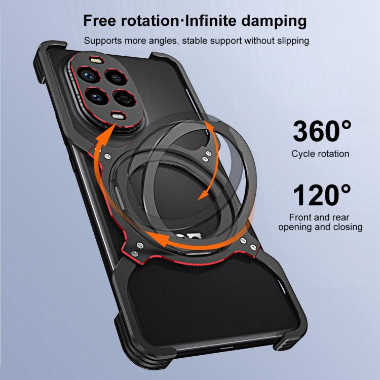 For Huawei nova 13 Pro Mechanical Arm Borderless MagSafe Holder Metal Phone Case