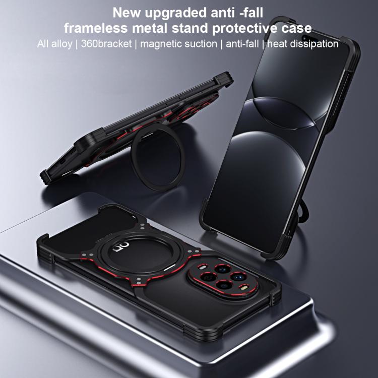 For Huawei nova 13 Pro Mechanical Arm Borderless MagSafe Holder Metal Phone Case