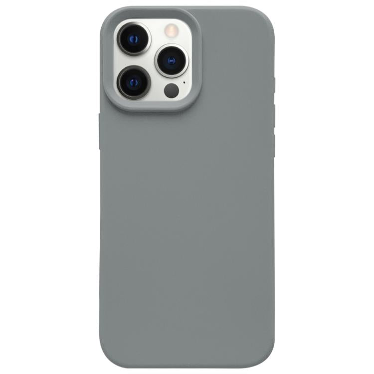 For iPhone 12 Pro Max Dopamine Simple Imitation Liquid Silicone Phone Case