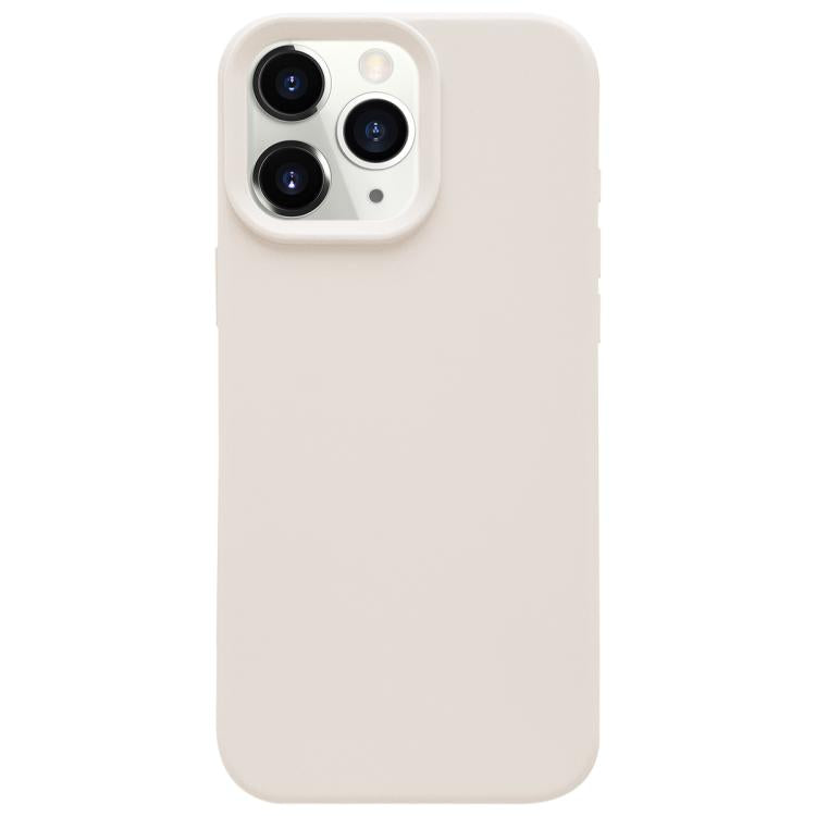 For iPhone 11 Pro Max Dopamine Simple Imitation Liquid Silicone Phone Case