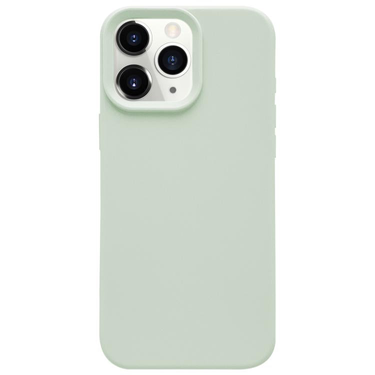 For iPhone 11 Pro Max Dopamine Simple Imitation Liquid Silicone Phone Case