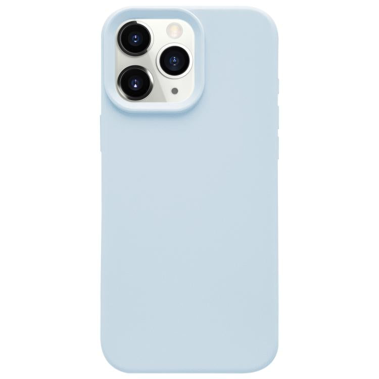 For iPhone 11 Pro Max Dopamine Simple Imitation Liquid Silicone Phone Case
