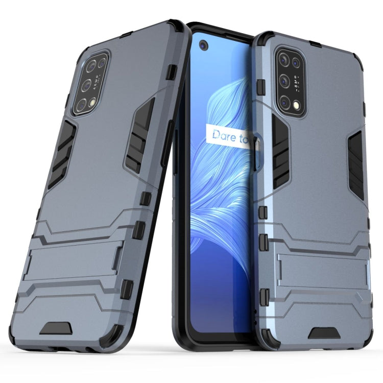 For OPPO Realme V5 5G PC + TPU Shockproof Protective Case with Invisible Holder