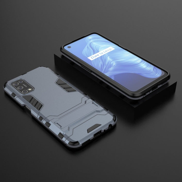For OPPO Realme V5 5G PC + TPU Shockproof Protective Case with Invisible Holder