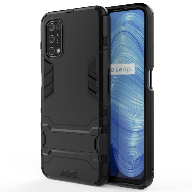 For OPPO Realme V5 5G PC + TPU Shockproof Protective Case with Invisible Holder