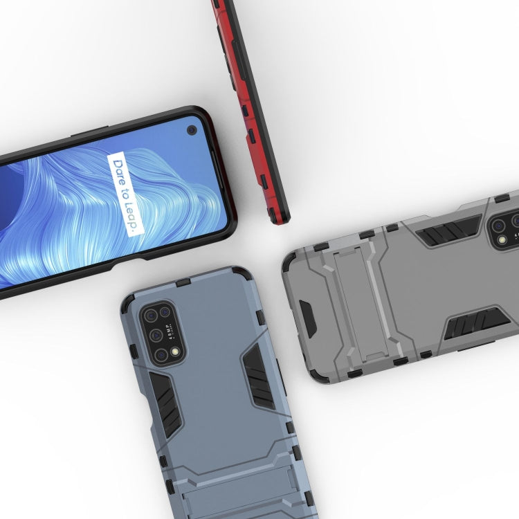 For OPPO Realme V5 5G PC + TPU Shockproof Protective Case with Invisible Holder