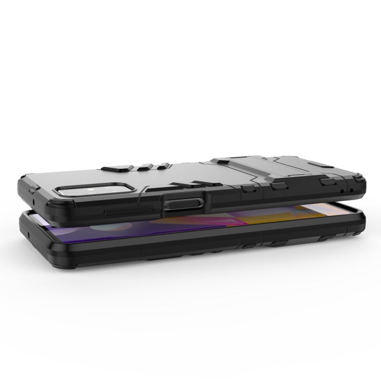 For Samsung Galaxy M31s PC + TPU Shockproof Protective Case with Invisible Holder