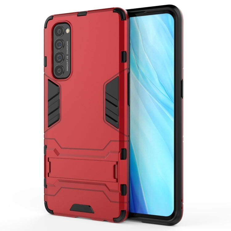 For OPPO Reno4 Pro PC + TPU Shockproof Protective Case with Invisible Holder