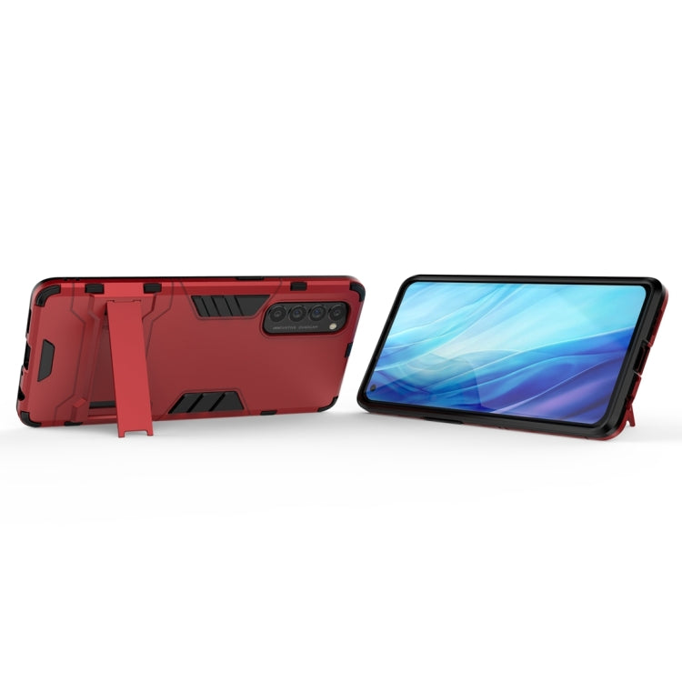 For OPPO Reno4 Pro PC + TPU Shockproof Protective Case with Invisible Holder
