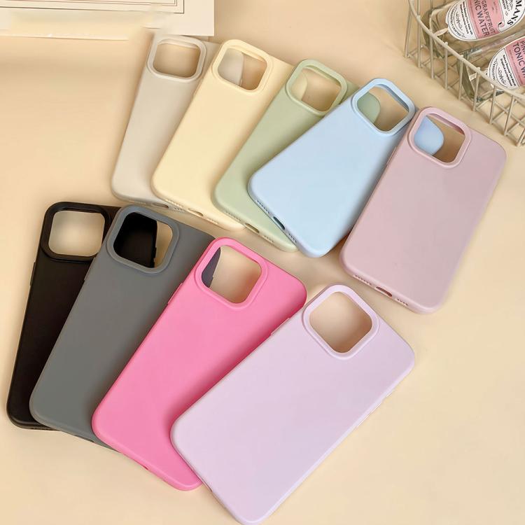 For iPhone 16 Pro Max Dopamine Simple Imitation Liquid Silicone Phone Case