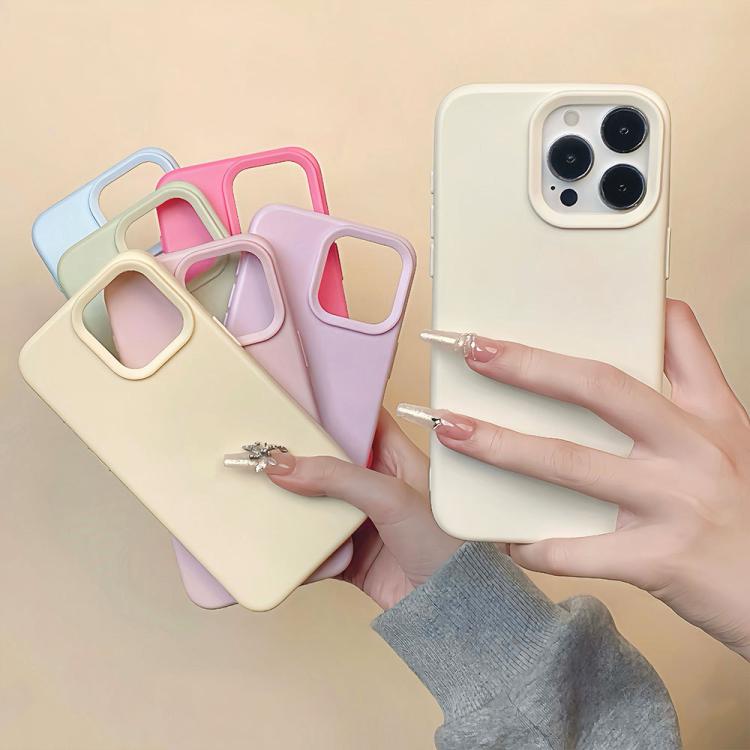 For iPhone 14 Pro Dopamine Simple Imitation Liquid Silicone Phone Case
