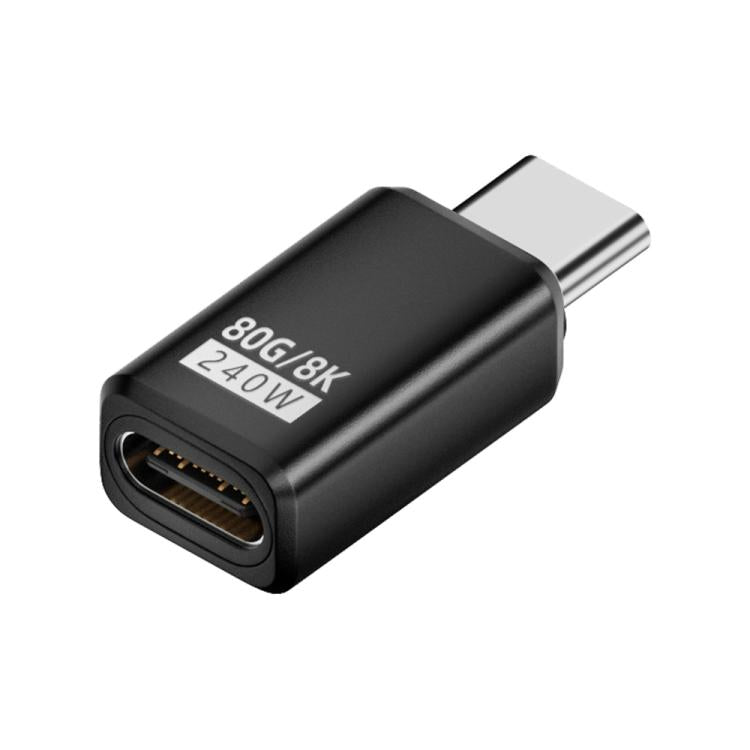 240W 80Gbps USB4 2.0 Type-C Full Function Adapter, Model:Straight Head