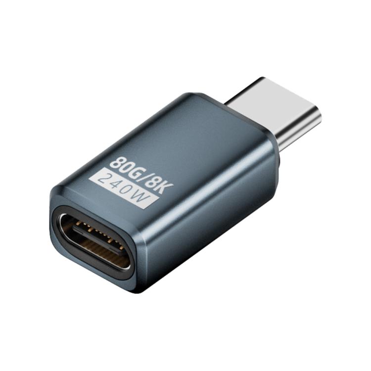 240W 80Gbps USB4 2.0 Type-C Full Function Adapter, Model:Straight Head