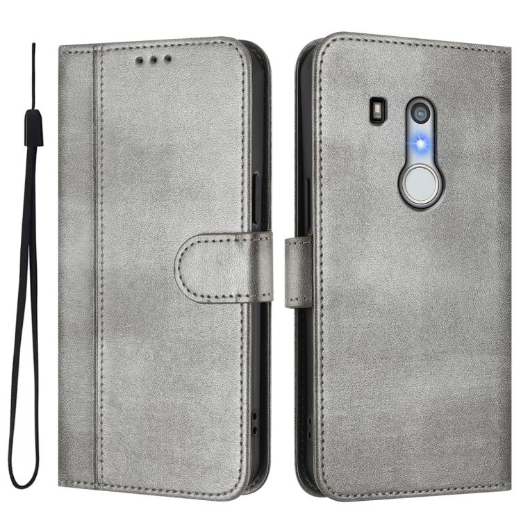 For Fujitsu Arrows Be3 F-02L Line Splicing Buckle Retro Leather Phone Case
