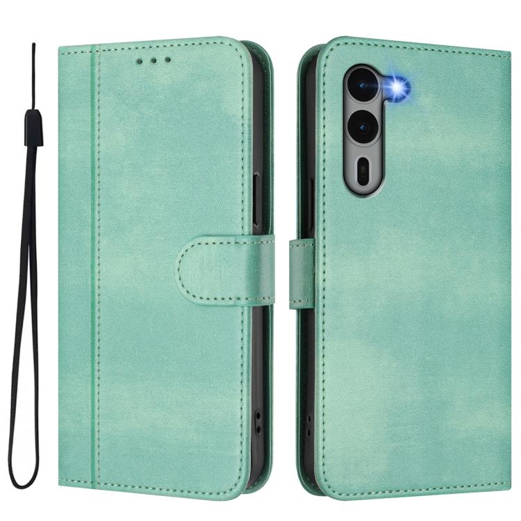 For Fujitsu Arrows We2 Plus F-51E Line Splicing Buckle Retro Leather Phone Case