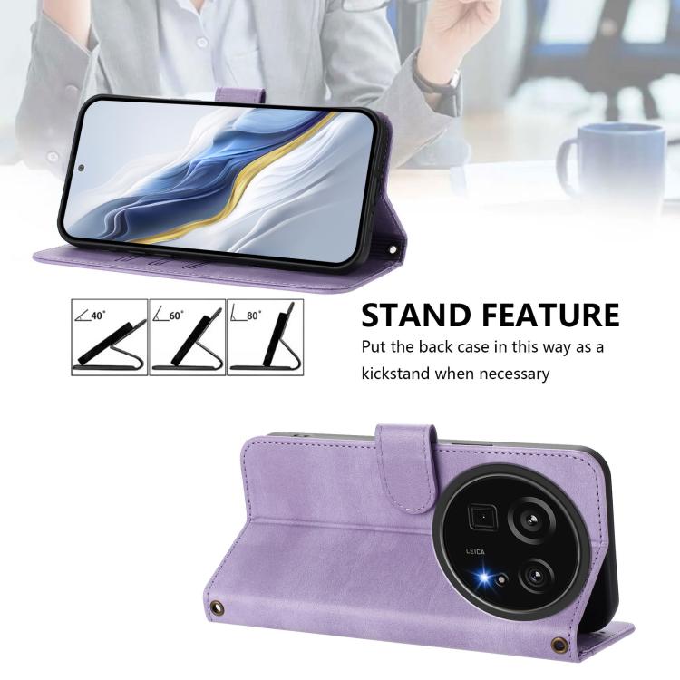 For Sharp Aquos R9 Pro Line Splicing Buckle Retro Leather Phone Case