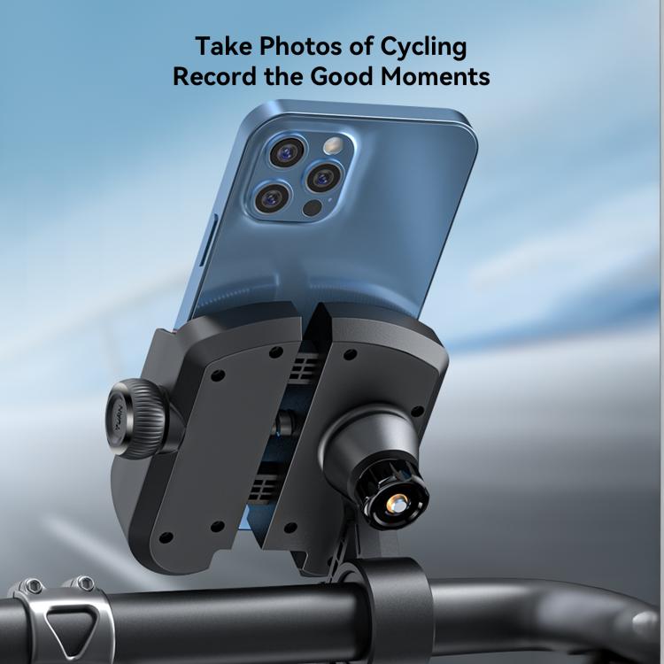 JOYROOM JR-ZS431 360 Rotation Dual Safety lock Bike Phone Mount - Black