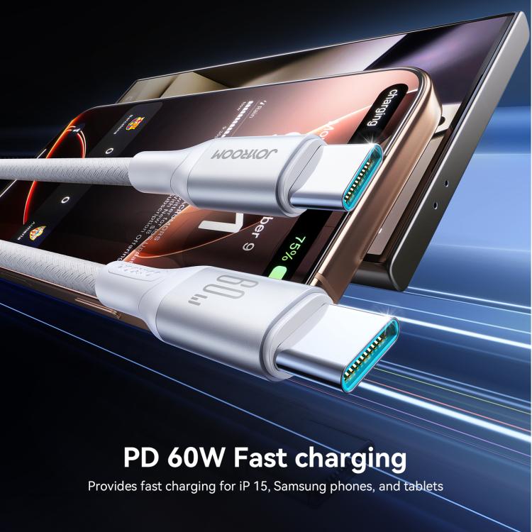 JOYROOM S-A28 Flash Series 480Mbps Fast Charging Data Cable, Type-C to Type-C Cable, Length: 1m