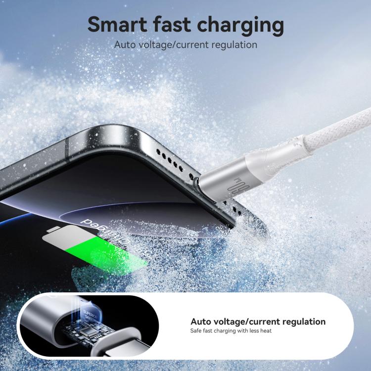 JOYROOM S-A28 Flash Series 480Mbps Fast Charging Data Cable, Type-C to Type-C Cable, Length: 1m