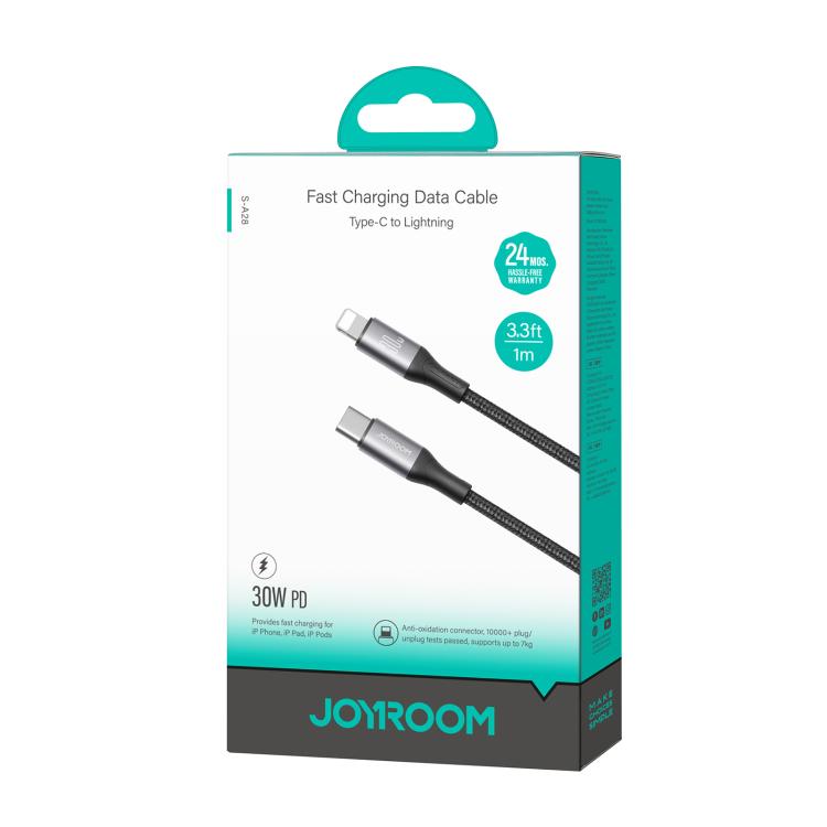 JOYROOM S-A28 Flash Series 480Mbps Fast Charging Data Cable, Type-C to 8 Pin Cable, Length: 1m