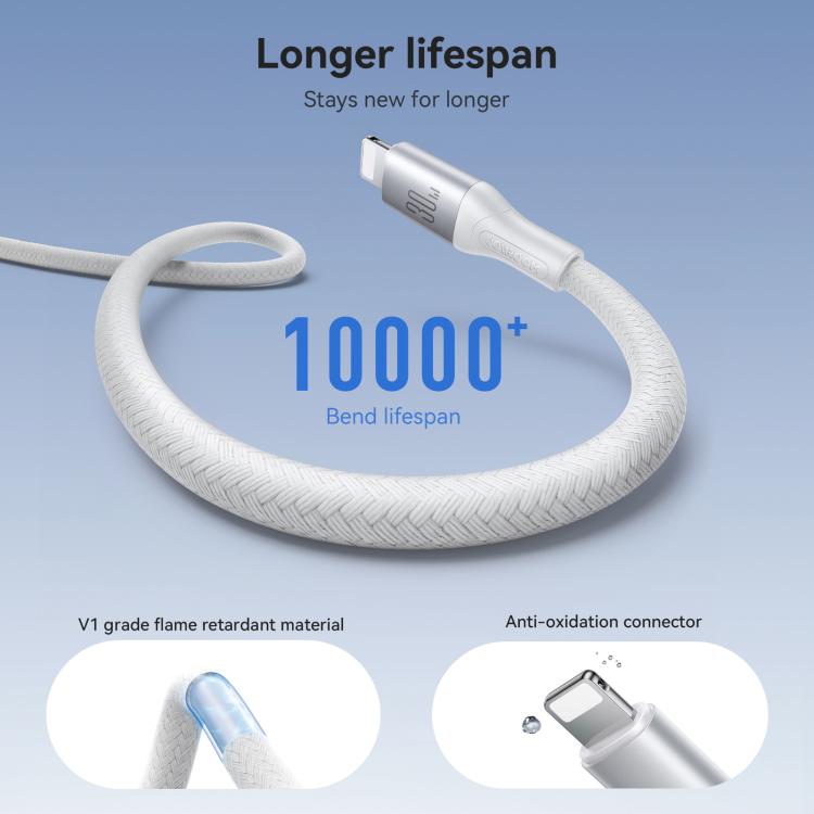 JOYROOM S-A28 Flash Series 480Mbps Fast Charging Data Cable, Type-C to 8 Pin Cable, Length: 1m