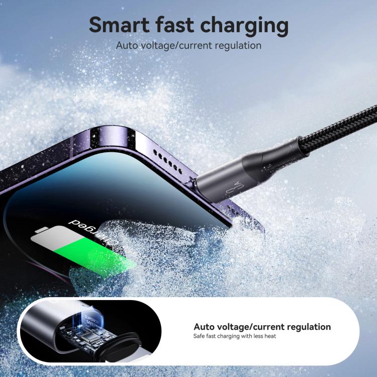 JOYROOM S-A28 Flash Series 480Mbps Fast Charging Data Cable, USB to 8 Pin Cable, Length: 1m