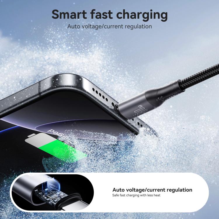 JOYROOM S-A28 Flash Series 60W 480Mbps Fast Charging Data Cable, Type-C to Type-C Cable, Length: 2m