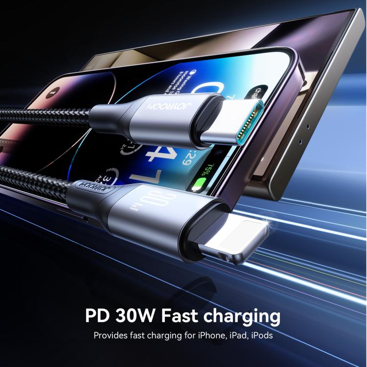 JOYROOM S-A28 Flash Series 60W 480Mbps Fast Charging Data Cable, Type-C to 8 Pin Cable, Length: 2m
