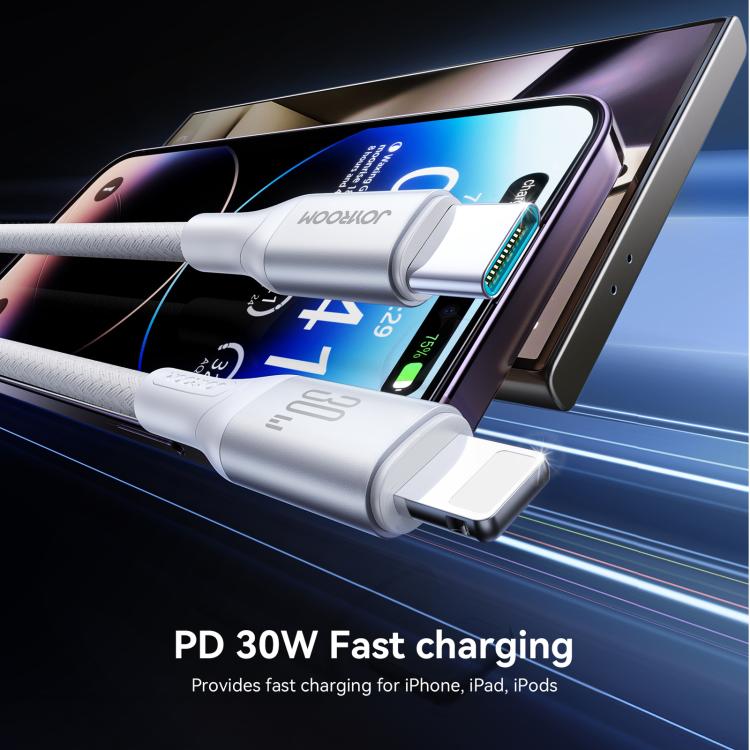 JOYROOM S-A28 Flash Series 60W 480Mbps Fast Charging Data Cable, Type-C to 8 Pin Cable, Length: 2m