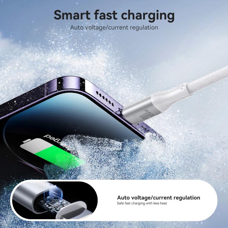 JOYROOM S-A28 Flash Series 60W 480Mbps Fast Charging Data Cable, Type-C to 8 Pin Cable, Length: 2m