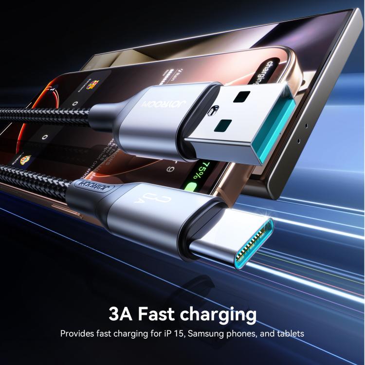 JOYROOM S-A28 Flash Series 60W 480Mbps Fast Charging Data Cable, USB to Type-C Cable, Length: 2m