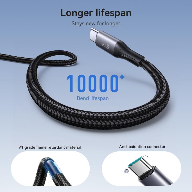 JOYROOM S-A28 Flash Series 60W 480Mbps Fast Charging Data Cable, USB to Type-C Cable, Length: 2m