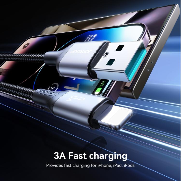 JOYROOM S-A28 Flash Series 60W 480Mbps Fast Charging Data Cable, USB to 8 Pin Cable, Length: 2m