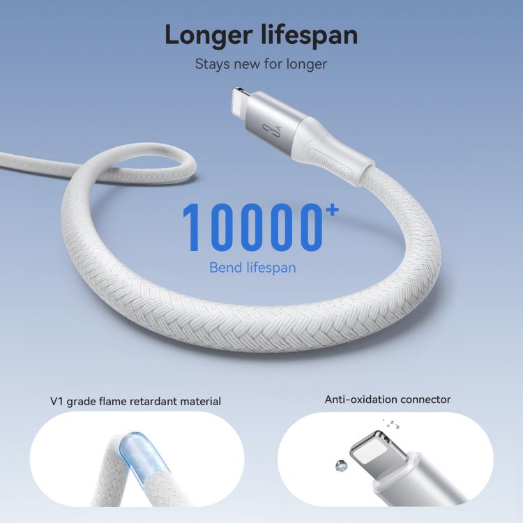 JOYROOM S-A28 Flash Series 60W 480Mbps Fast Charging Data Cable, USB to 8 Pin Cable, Length: 2m