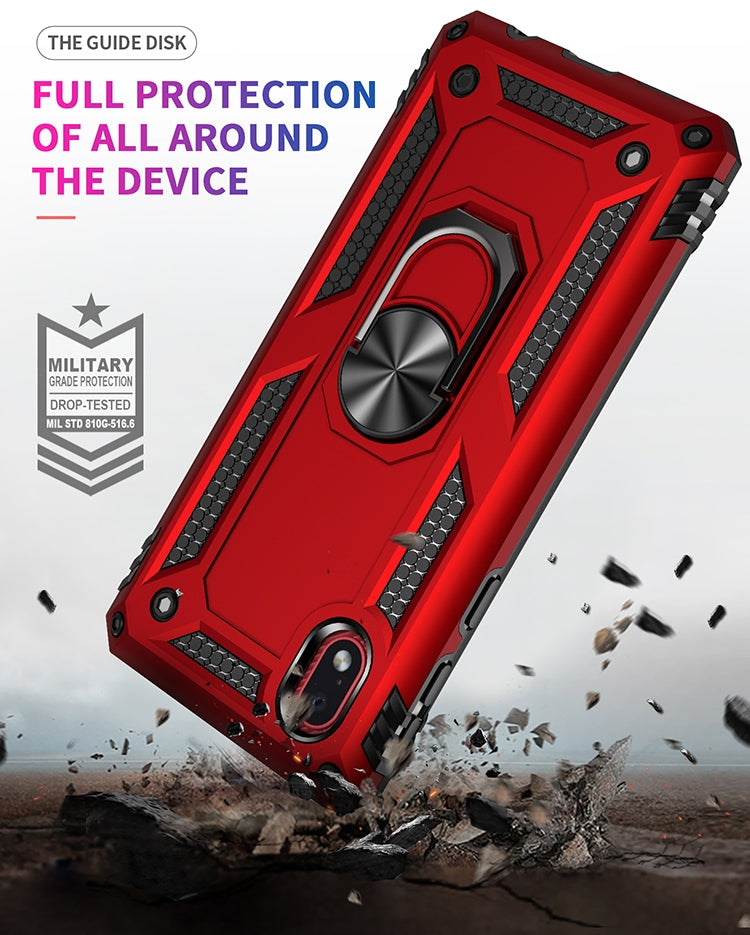 For Samsung Galaxy M01 Core Shockproof TPU + PC Protective Case with 360 Degree Rotating Holder