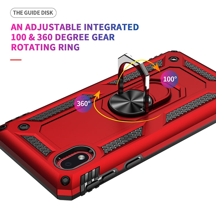 For Samsung Galaxy M01 Core Shockproof TPU + PC Protective Case with 360 Degree Rotating Holder
