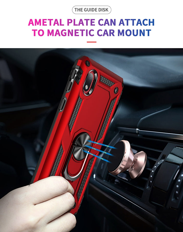 For Samsung Galaxy M01 Core Shockproof TPU + PC Protective Case with 360 Degree Rotating Holder