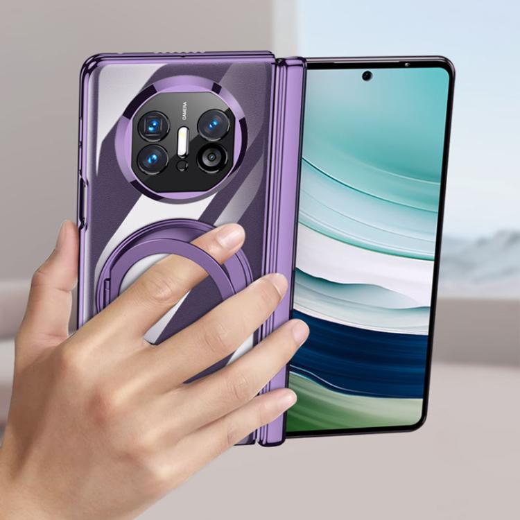 For Huawei Mate X6 GKK Phantom Magnetic Full Coverage TPU Phone Case with Rotating Stand